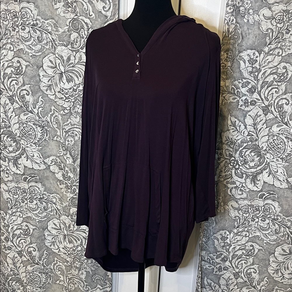 Market & Spruce Deep Purple Hoodie